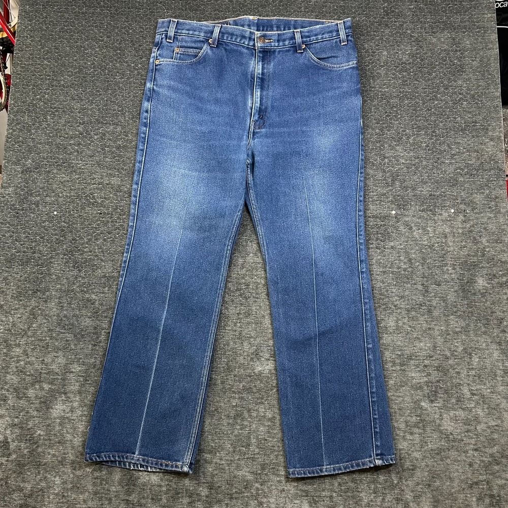 Vintage Levi's 517 Boot Cut Jeans Mens Medium Wash Denim Pockets Classic - 42X32
